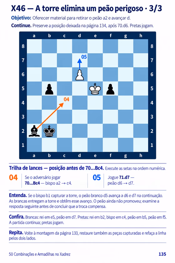 Página 135: X46 — A torre elimina um peão perigoso · 3/3